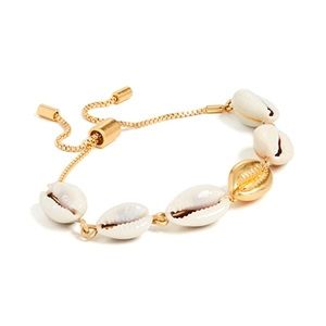 Logan Tay- Gold Shell Yeah Bracelet